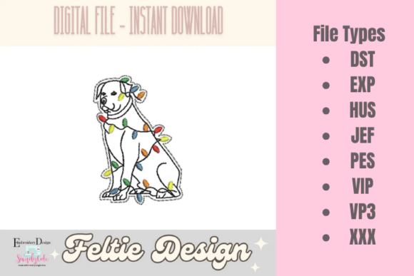 Christmas Dog ITH Feltie: A Designer Review