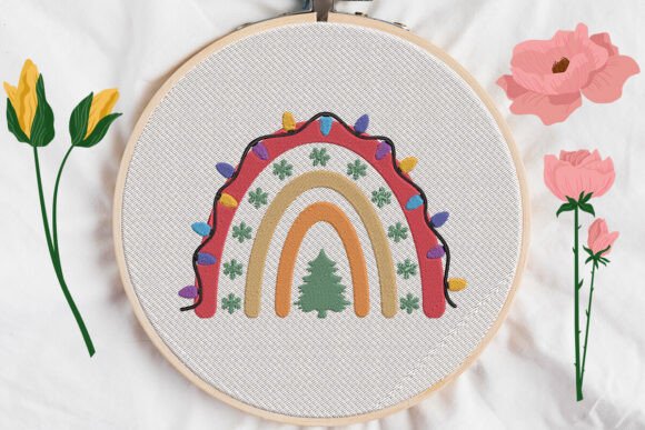 Christmas Rainbow with Lights and Snowflakes Review