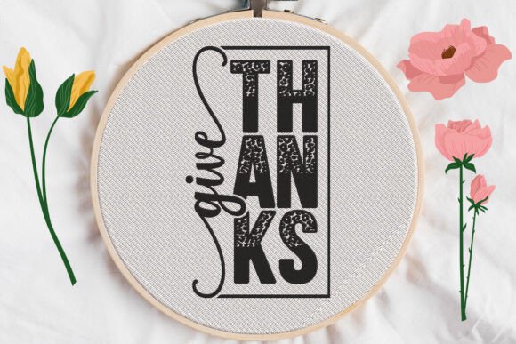 Give Thanks, Thanksgiving Day Embroidery Review