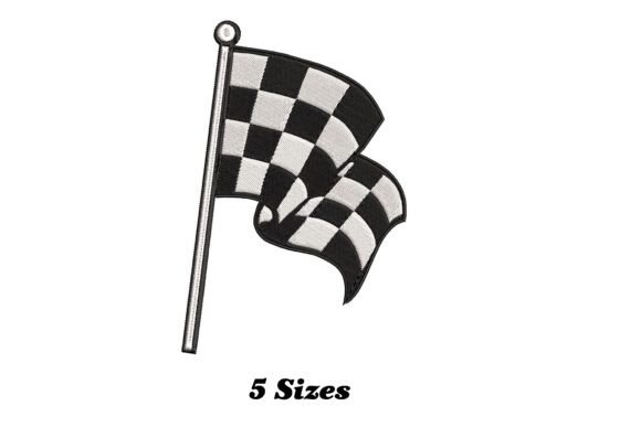Racing Flag: A Dynamic Holiday Embroidery Pick