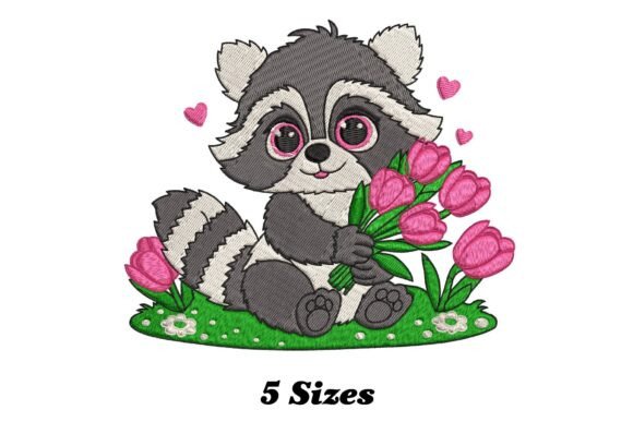 Reviewing the Floral Raccoon Embroidery Design